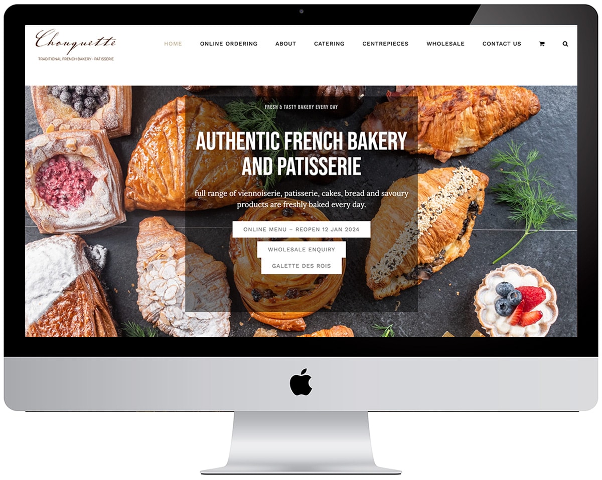 Chouquette website design - Scorched Media