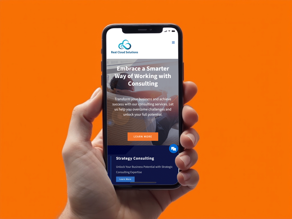 Real Cloud Solutions Mobile responsive website design